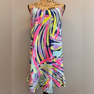 Lilly Pulitzer Zanna Silk Swing Dress In Indigo Sea Dreaming